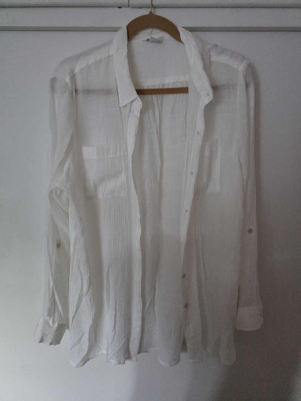 Womens White Button Down XL